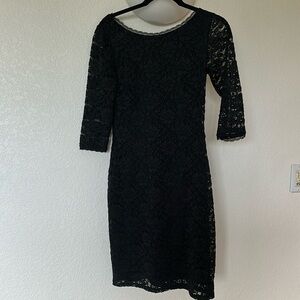 Laundry by Shelli Segal size 4 Black Lace Dress